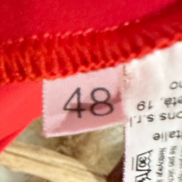 La Petite Robe di Chiara Boni Red Whitney Gown Maxi Dress in Size 48 - Picture 10 of 10